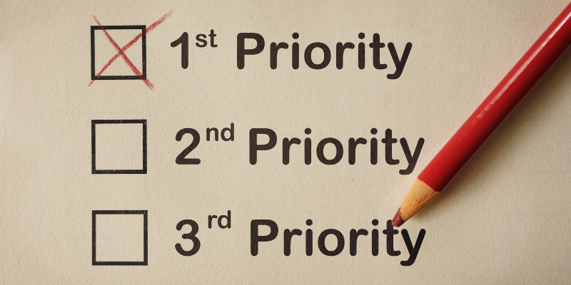 The first priority for puppy training