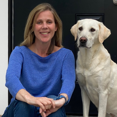Sarah Hampel and her dog Lily