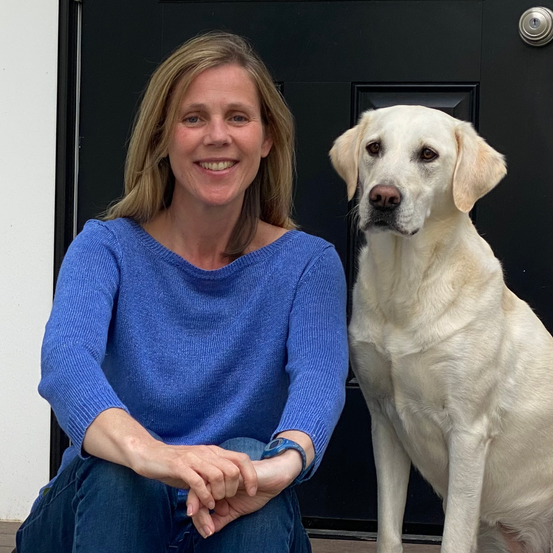 Sarah Hampel and her dog Lily