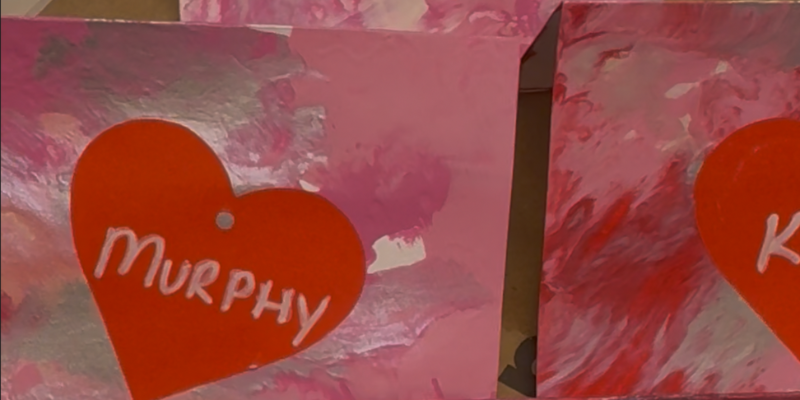 Dog-created Valentine's Day cards